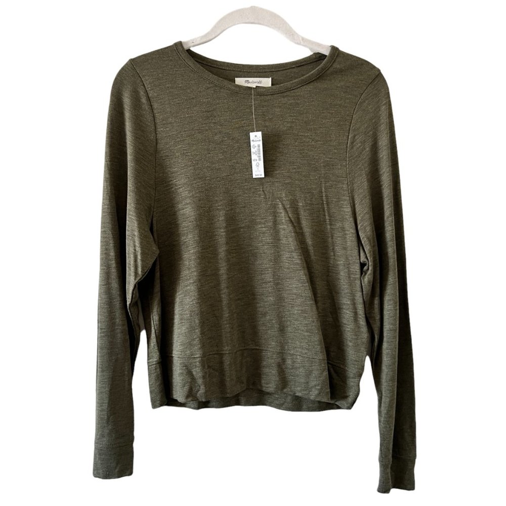 NWT Madewell Highpoint Dolman-Sleeve Tee in Green Size XS